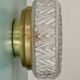 Vintage glass moulded globe wall/ceiling light.