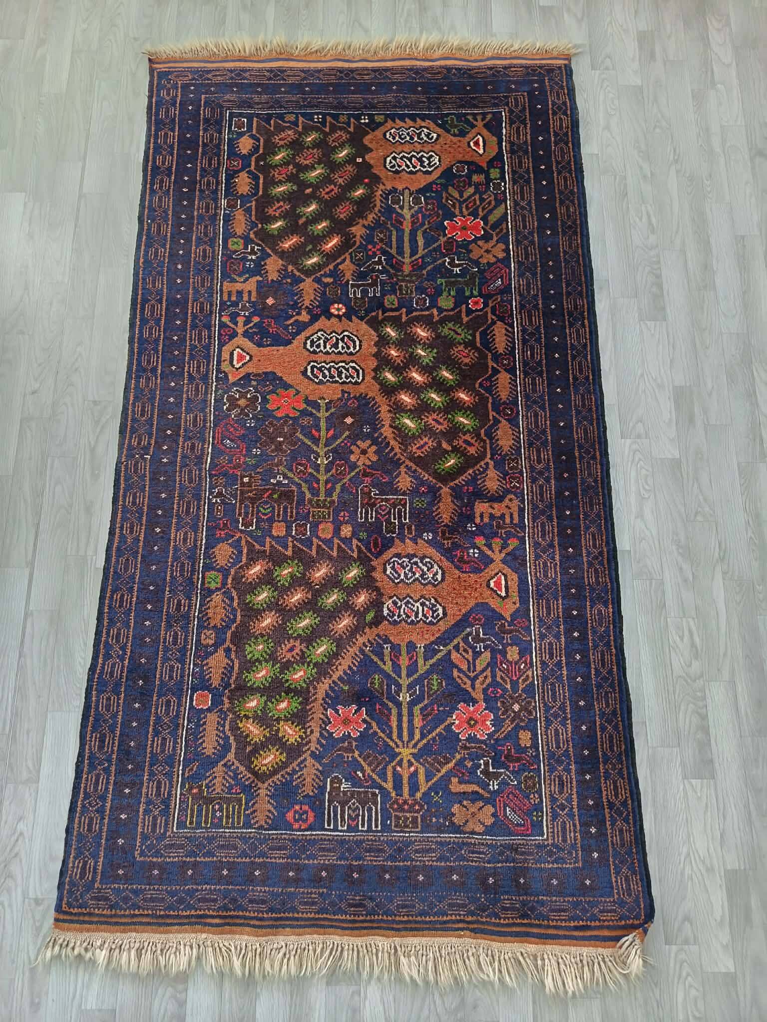 Handmade Afghan Belouch carpet