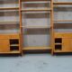 Scandinavian oak modular wall unit, 1960s