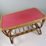 Vintage bamboo coffee table, Rohe Noordwolde, 1960s/70s