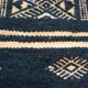 Tapis berbère kilim bleu et blanc 104 x 58 cm