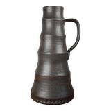 Footed vase in studio pottery from German mid-century by Petra Töpferei, 1960s.