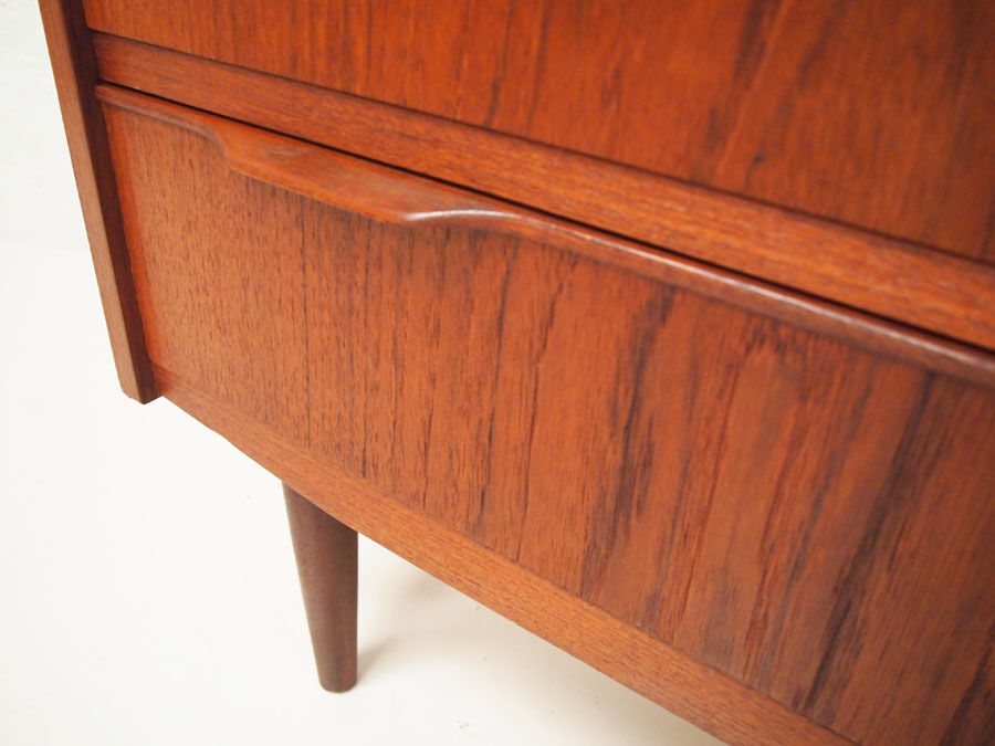 vintage danish teak chest of drawers bureau