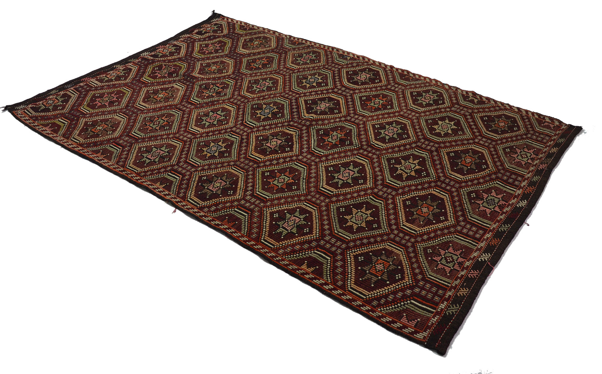 Anatolian handmade kilim rug 310 cm x 200 cm