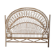 Peacock rattan headboard