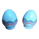 Egg-shaped salt and pepper shaker
