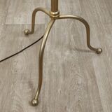 Golden tripod floor lamp