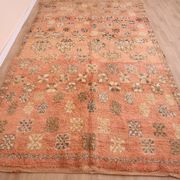 Peach Vintage Moroccan Rug 180 x 305 cm, Berber Wool Rug, Handmade Boho Rug
