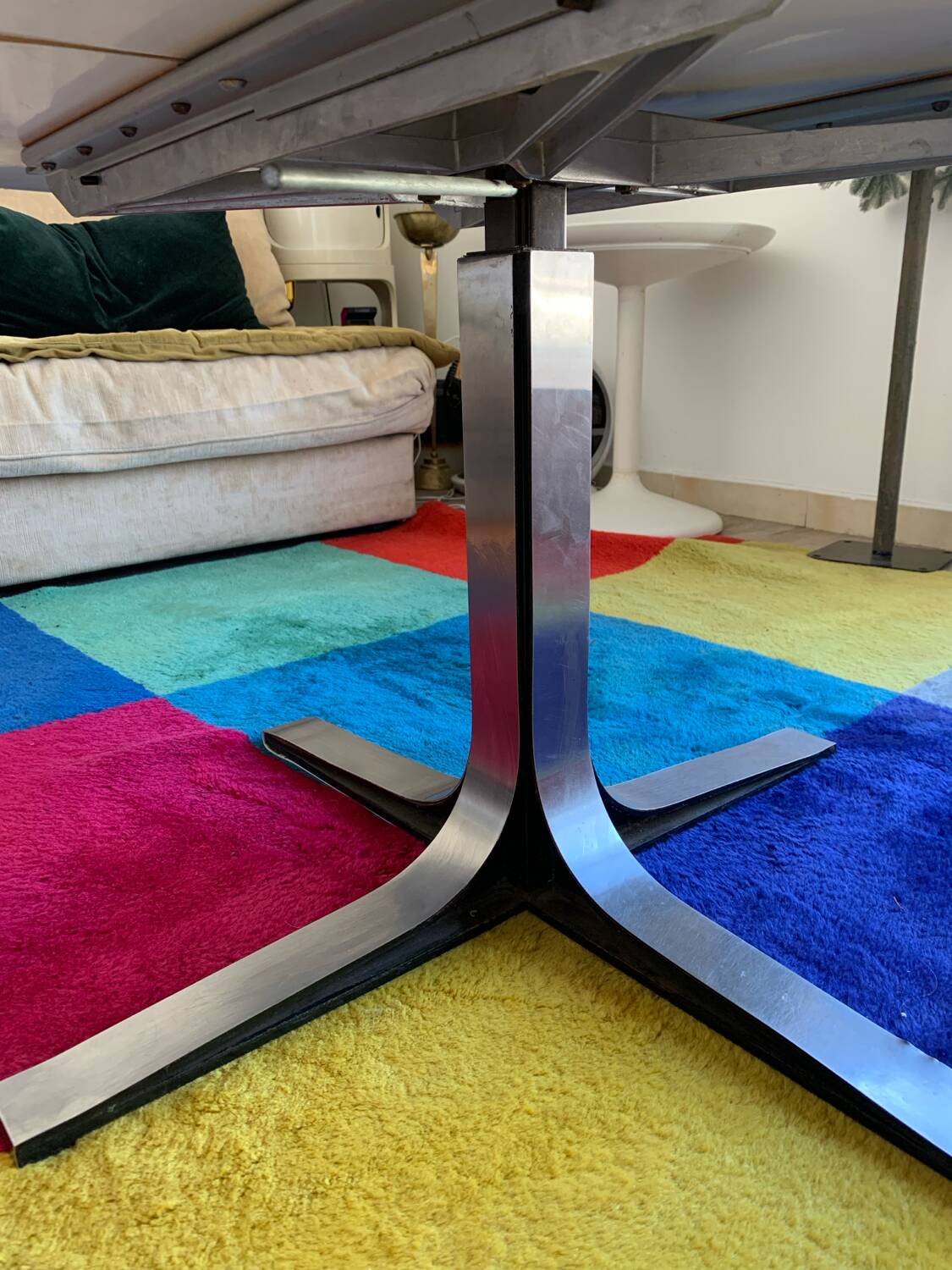 70s retractable coffee table