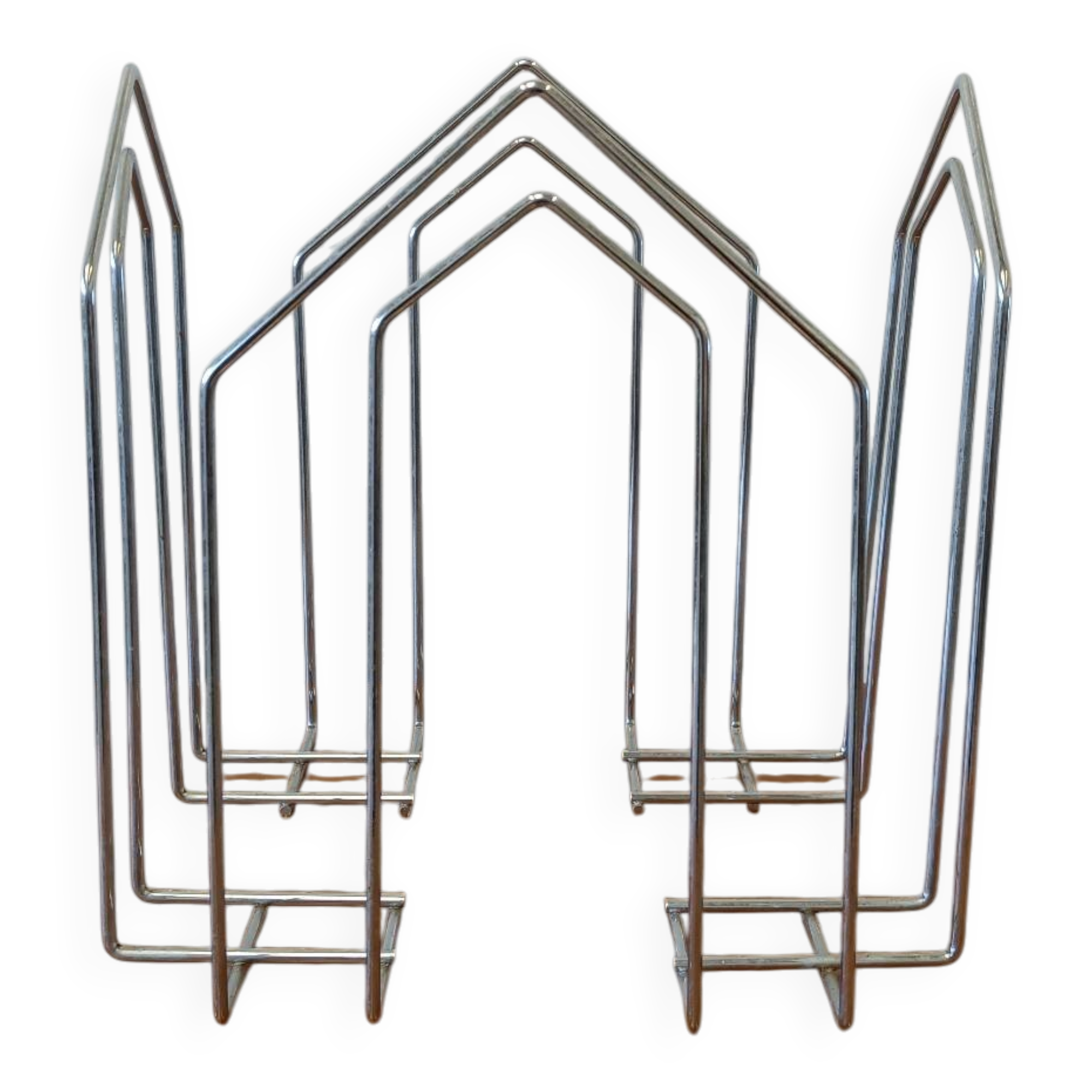 Chrome magazine rack
