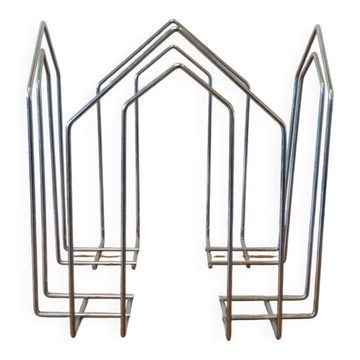 Chrome magazine rack