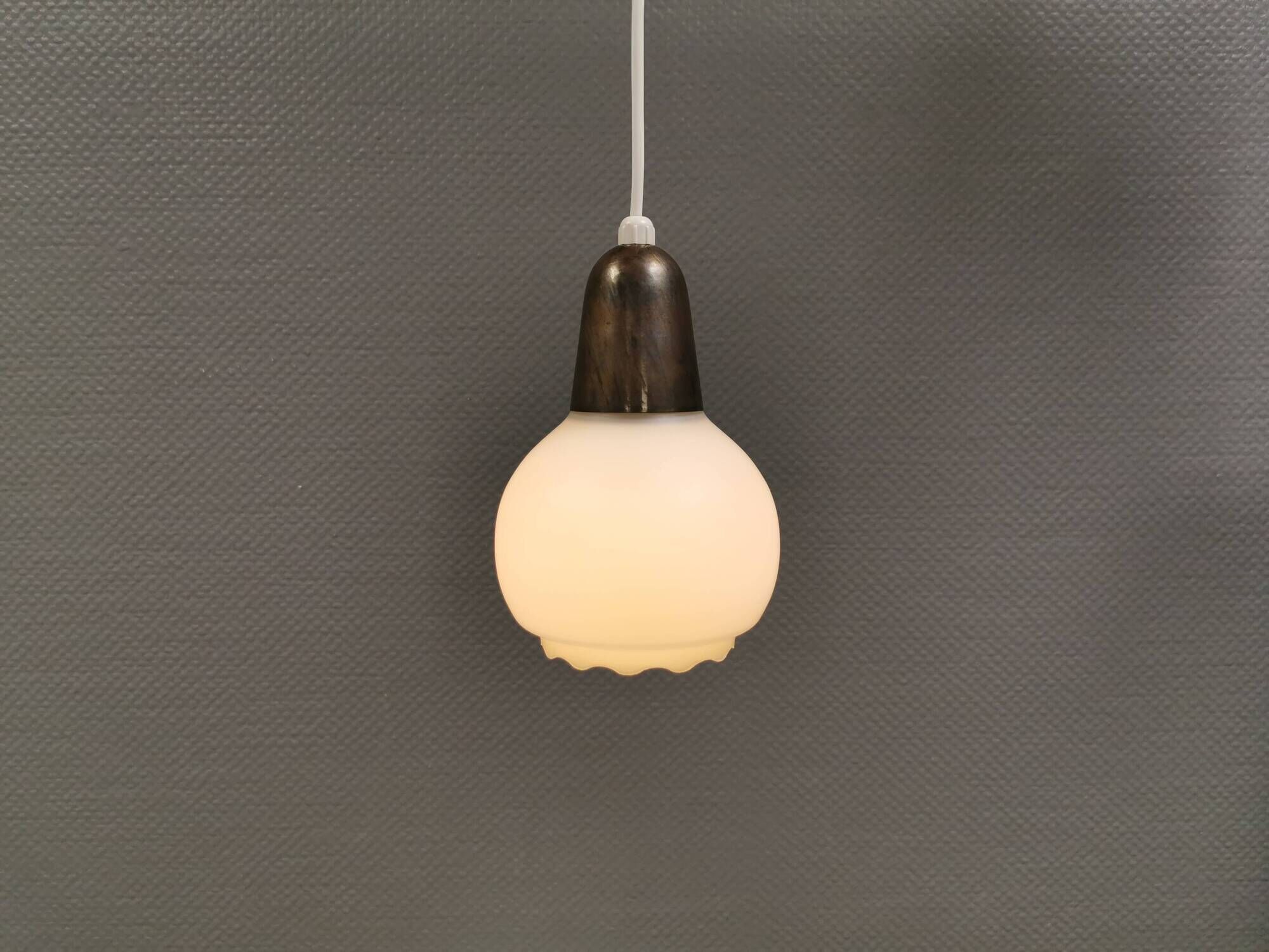 Small pendant lamp from the 1930s, manufactured by Nordisk Solar Denmark.
