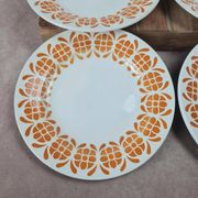 Set of 6 semi-deep plates Sarreguemines