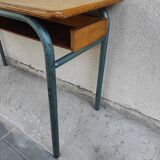 Hitler style 1960 double school desk with locker