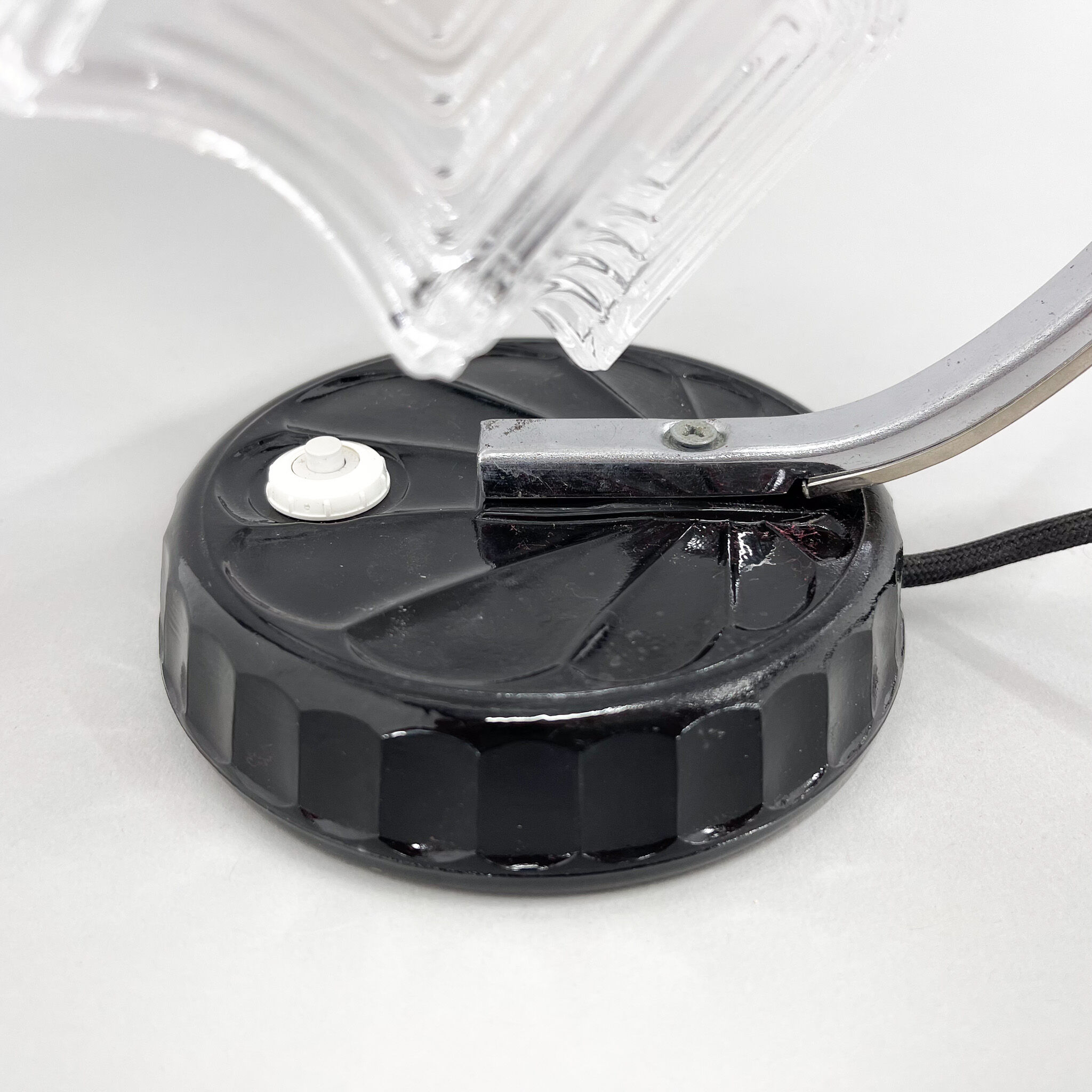 Vintage Table Lamp with Ceramic Base, Czechoslovakia, 1960's