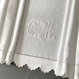 Old embroidered bed linen