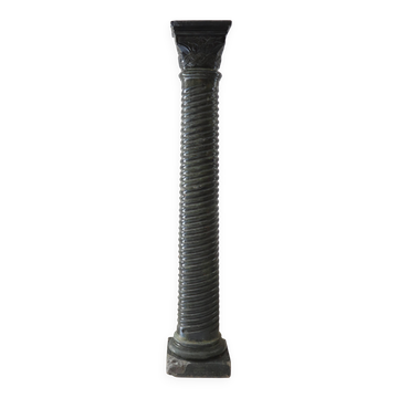 Large twisted stone column pedestal 20th century