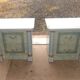 Retro blue bedside table