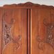 English asymmetrical chest of drawers - Art Deco - Mirror - 2 doors - 5 drawers - Mesh blond oak