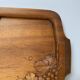 Scuplté wooden top in Art Nouveau Style Marbois