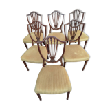 Rare, Victorian chairs nineteenth century. Vintage English hepplewhite chairs