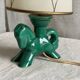 Petite lampe céramique style Valauris vintage 1960 en forme de cheval