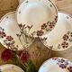 Set of 8 vintage soup plates, Nelly de Salins