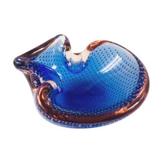 Italian Bullicante Murano Glass Bowl or Ashtray, 1970s