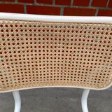 Cesca chair model with armrest in white