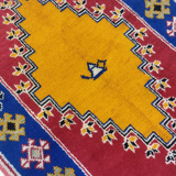 Handmade moroccan berber carpet 213 x 138 cm