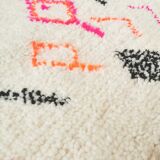 Berber carpet Azilal in colored wool woven hand in Morocco