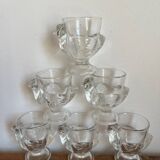 6 glass egg cups