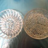 Set of 2 glass appetizers