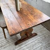 Monastery-style farmhouse table, pine, 210cm