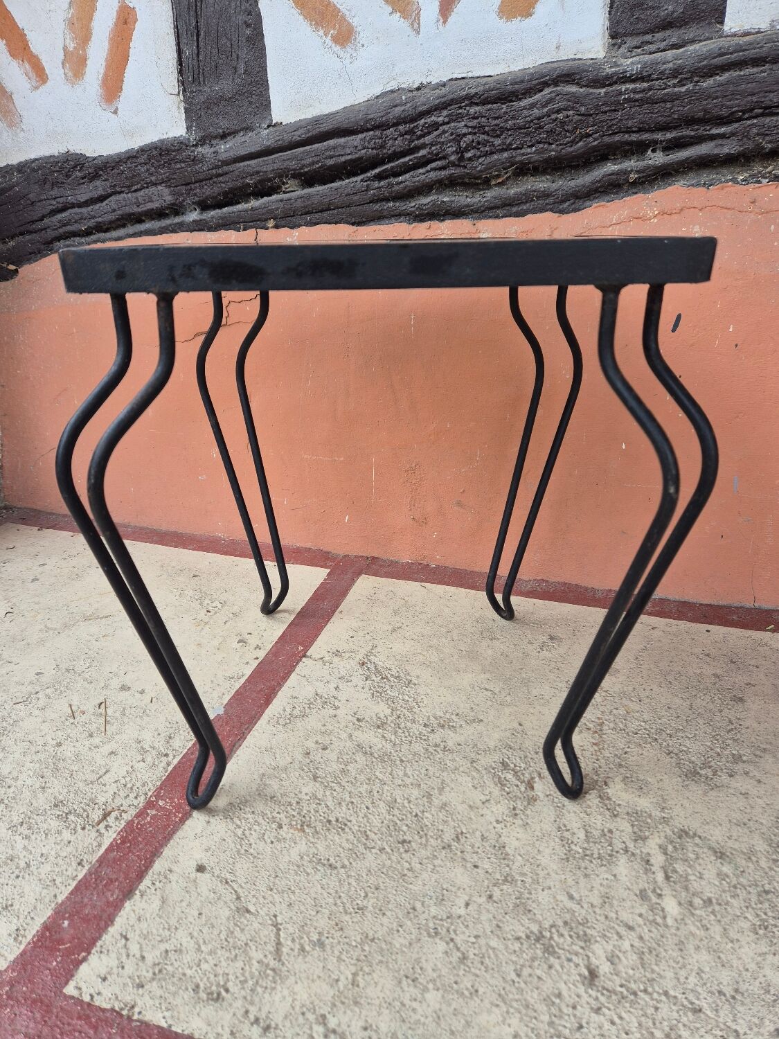 Small vintage 1970s side table.