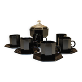 Service à café « Octime » Arcoroc noir