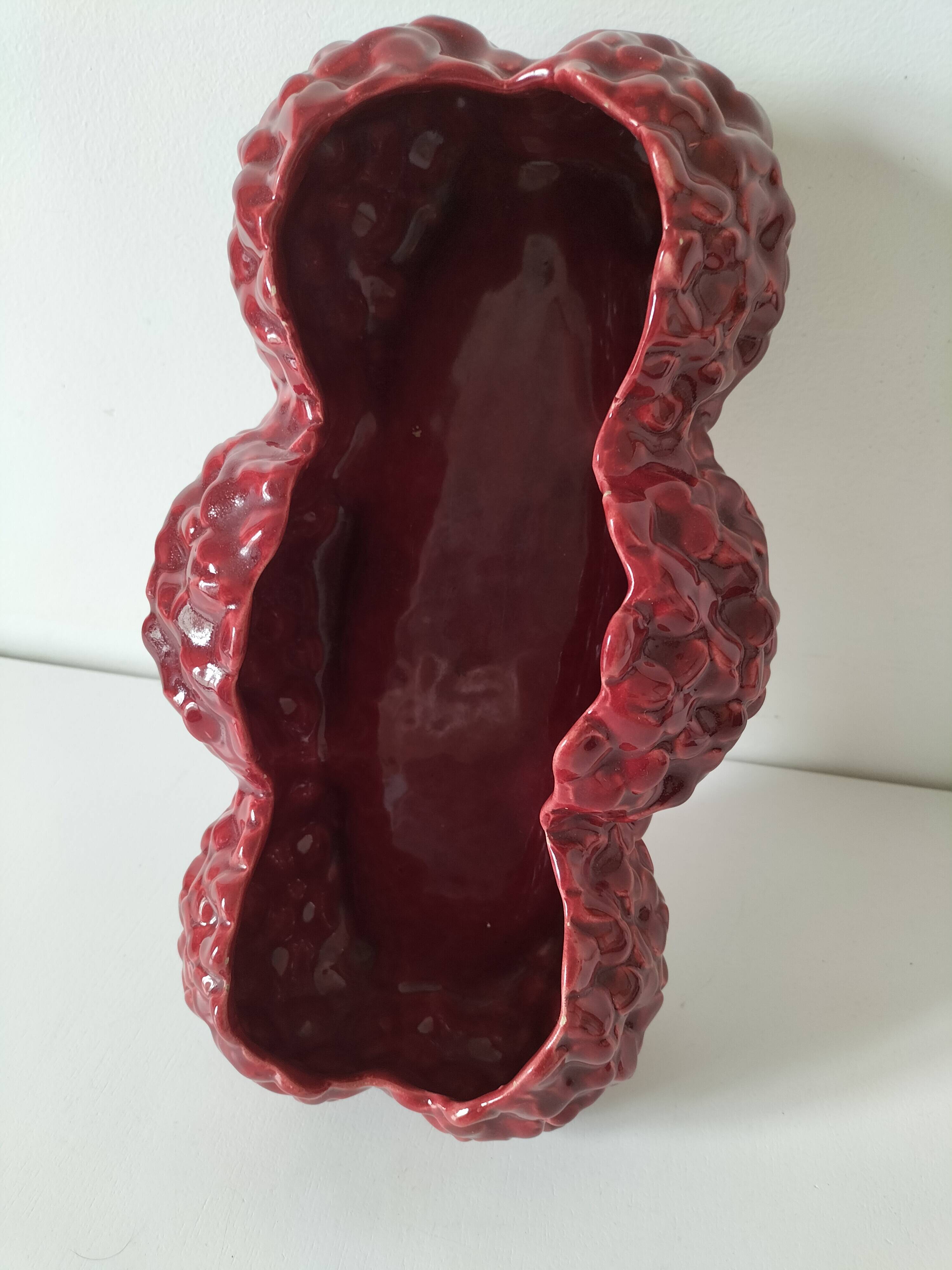 Cache-pot triptyque De Bruyn Fives Lille rouge n°4709