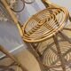 Lot of two rattan chairs