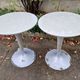 Pair of DR NA bar tables by Kartell Philippe Starck