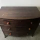 Antique Mahogany Bow Front Chest of 3 Drawers Georgian c1800-1830 Splay Fee