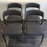 Set of 4 Baumann Gondola chairs, 1970s