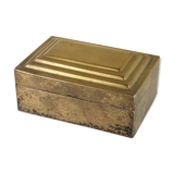 Silver brass jewellery box
