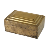 Silver brass jewellery box