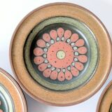 Set of 5 KMK ceramic coasters, West Germany, 1960s