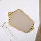 Authentic old resin mirror, gilded by hand