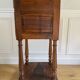 Table de chevet ancienne avec marbre, meuble d'appoint