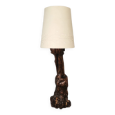 Lampe de table en bois de vigne portugaise faite à la main