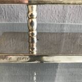 Candleholder silver plated, made in Israel by Karshi, 1970