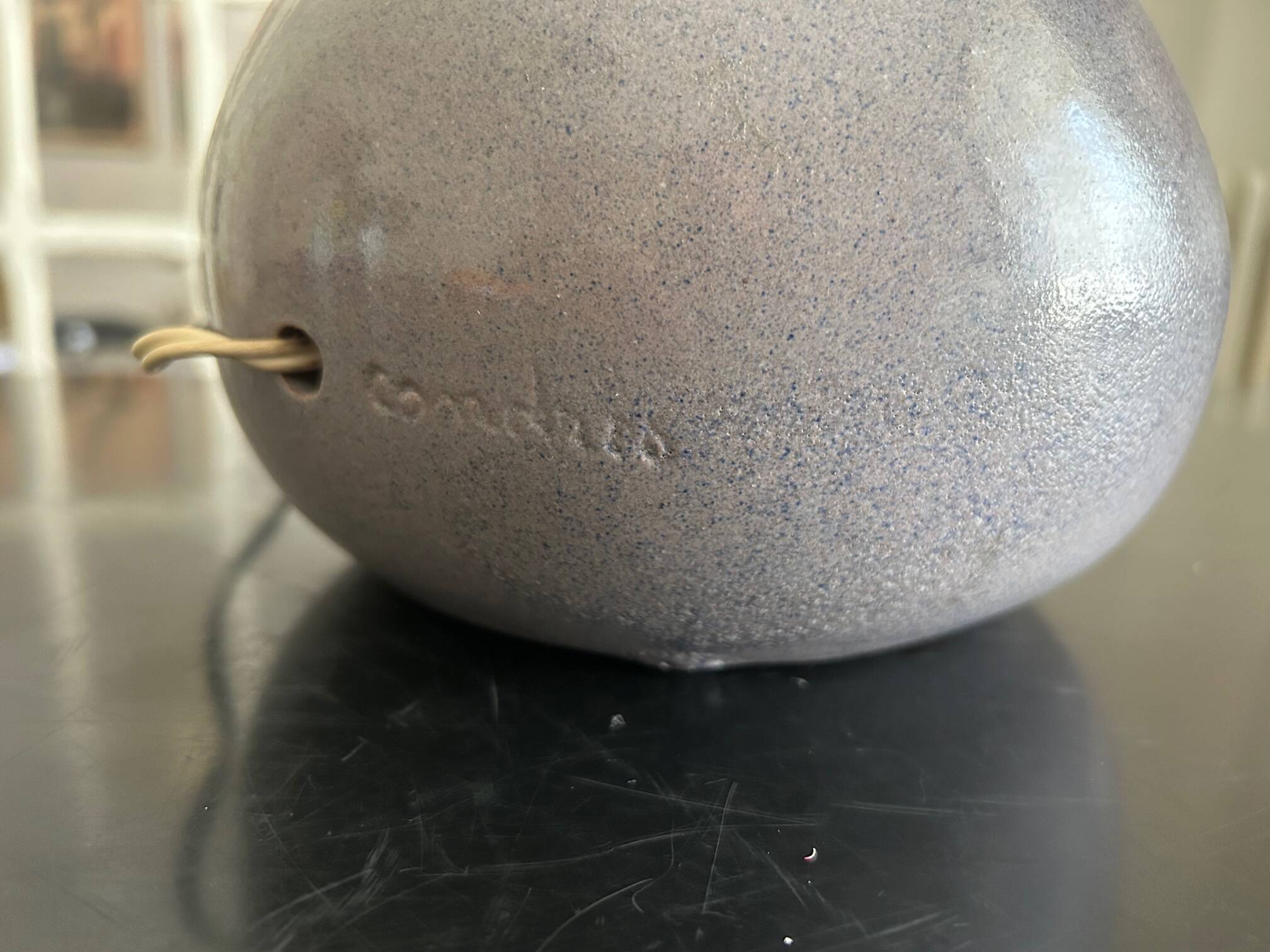 blue ceramic lamp Condres