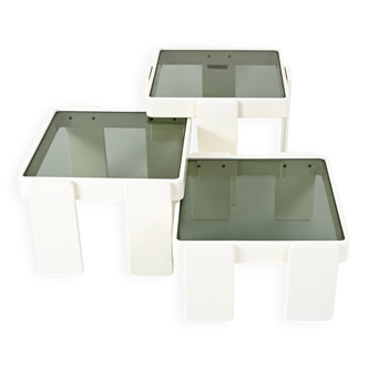 Set of 3 Nesting Tables by Gianfranco Frattini for Cassina, 1960s